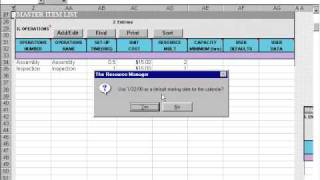 RMX Initialization Production Operations List