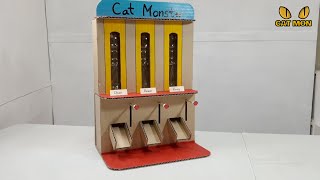DIY 박스 고양이 사료 급식기 | How to make a Cat Food Dispenser by Cat Monster 10,052 views 4 years ago 7 minutes, 46 seconds