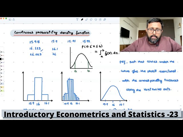 Introductory Econometrics and Statistics | Continuous Probability Density functions | Examples | 23|