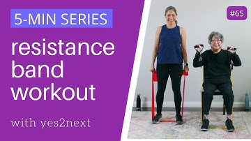 5 minute Resistance Band Workout for Strength | Seniors, beginners