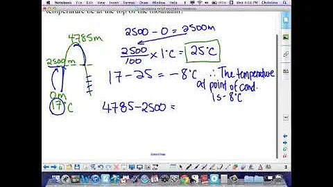 Calculating the Temperature of Rising Air Mass (with point of condensation) - DayDayNews