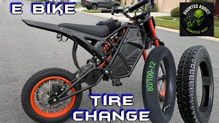 E Bike Tire change Eskute Nova