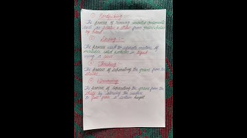 Handpicking, Sieving,  Threshing & Winnowing