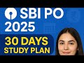 "SBI PO 2025 Complete Study Plan | 30 Days Target Strategy by Pro Bankers Insights"