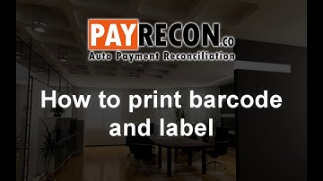 How to Print Barcode and Label?