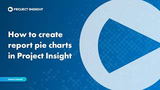 How to Create Report Pie Charts in Project Insight