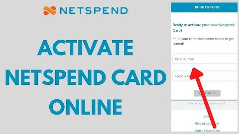 How to Activate Netspend Card Online (2022) | Netspend All Access Card Activation