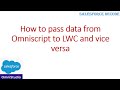 How to pass data from Omniscript to LWC and vice versa ?