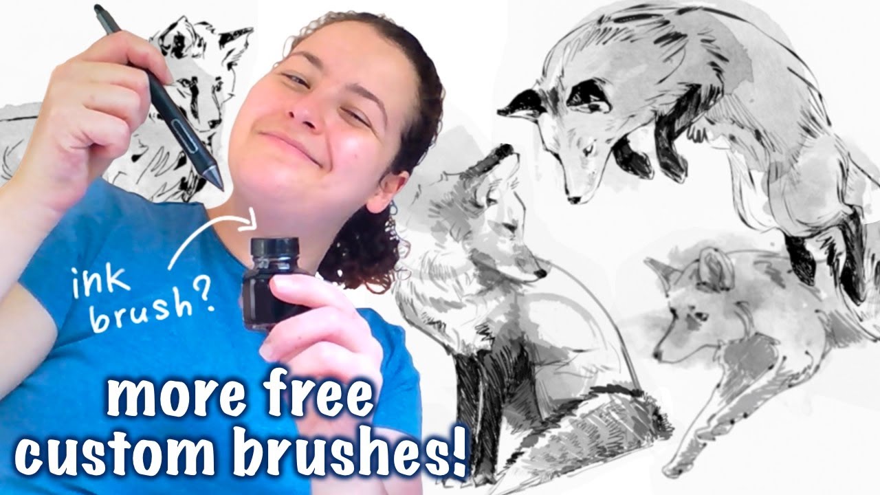 Getting a traditional ink style in grease pencil! (free brush download
