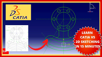 How To: CATIA 2D Sketching Practice for Beginners | CATIA 2023