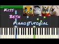 Beth  kiss  piano tutorial