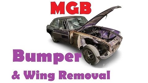MGB resto Part 13 - Removing the front wings and bumper