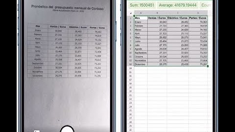Convertir un tableau format papier en format Excel en 1 minutes avec votre camera