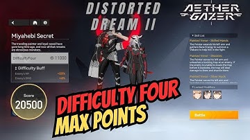 [Aether Gazer] Distorted Dream II - Miyahebi Secret (Max Points) #Week38