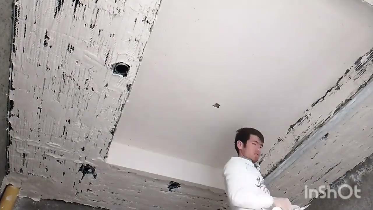 amazing technique ceiling gypsum plaster instead of gypsum board YouTube