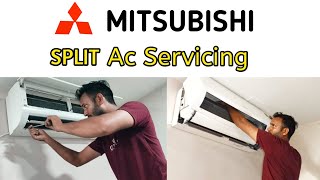 How to service mitsubishi ac at home | Mitsubishi ac service kaise kare Mitsubishi Mini Split Filter Cleaning