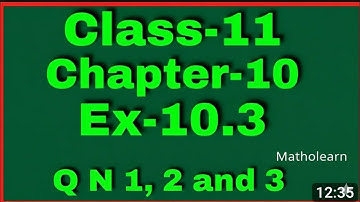 Straight Lines Class XI NCERT Ex 10.3 (Q N 1,2 and 3)