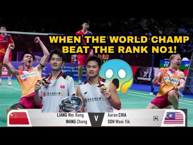 WOW! AMAZING MATCH | ARON Chia/Woo Yik(MAS) vs (CHN) Liang wei keng/Wang Chang Rank no 1 class=