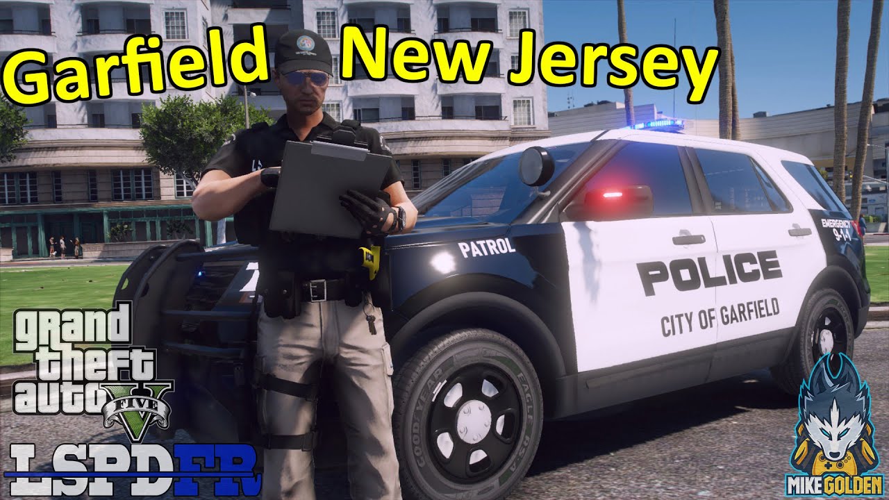 Garfield New Jersey Police Department Patrol GTA 5 LSPDFR Episode 569