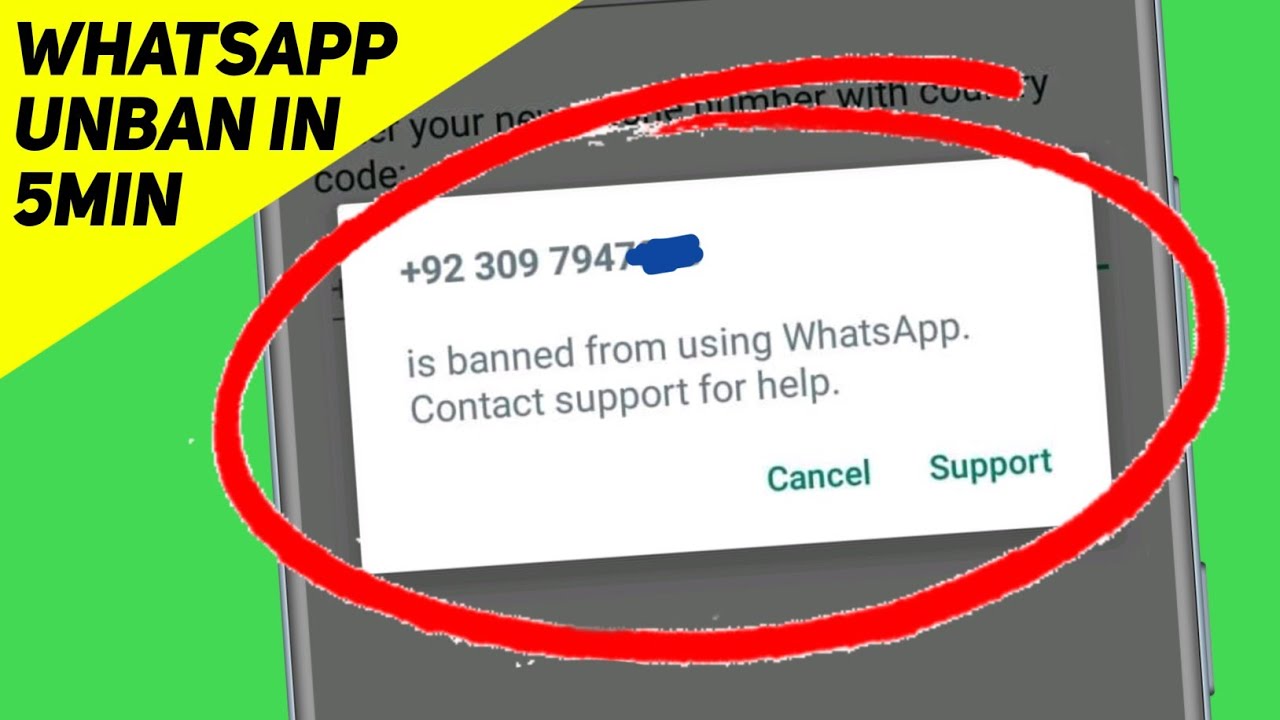 How to unbanned whatsapp number | whatsapp banned my number solution ...