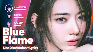 Le Sserafim Blue Flame Line Distribution Lyrics Karaoke Patreon Requested