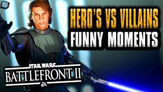 Hero's vs villains but it’s mostly memes-(Star Wars Battlefront 2 : funny moments)