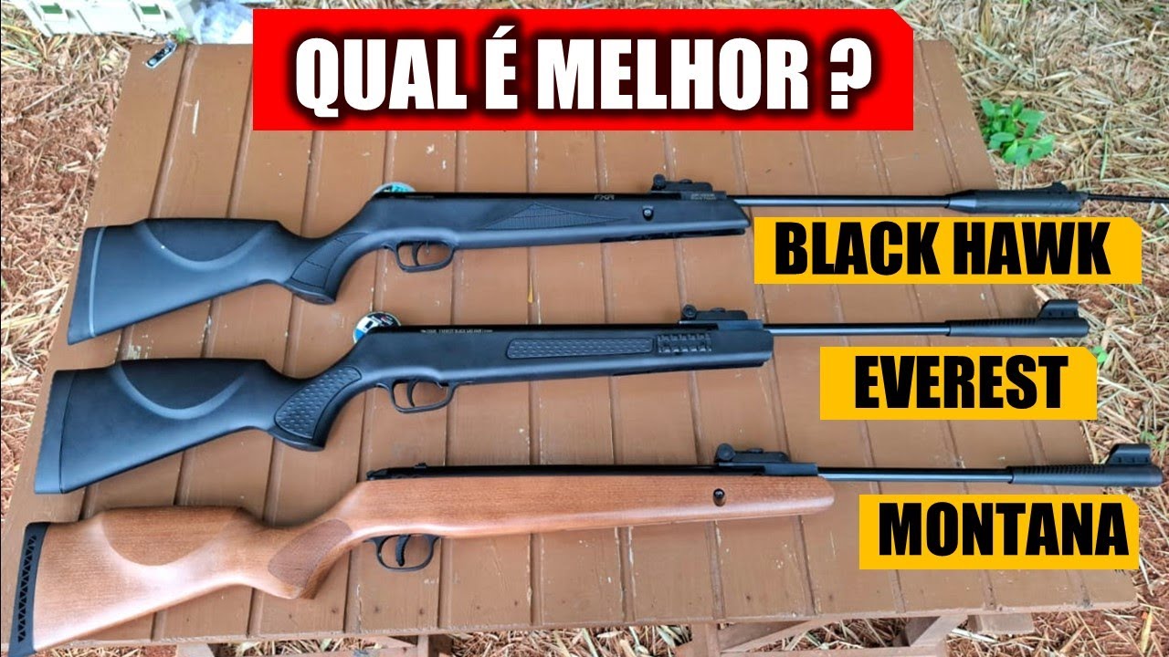QUAL É A MELHOR CARABINA ? MONTANA , EVEREST OU BLACK HAWK