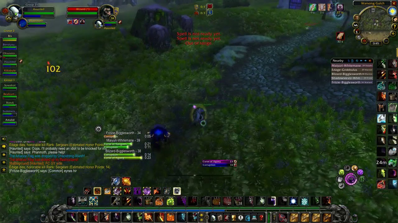 Haunted - Level 39 Warlock Twink: Classic World of Warcraft (Raining Nightfalls)