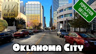 Driving Around Downtown Oklahoma City in 4k Video