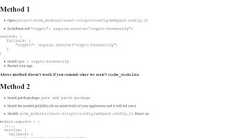 videoHow to Polyfill node core modules in webpack 5