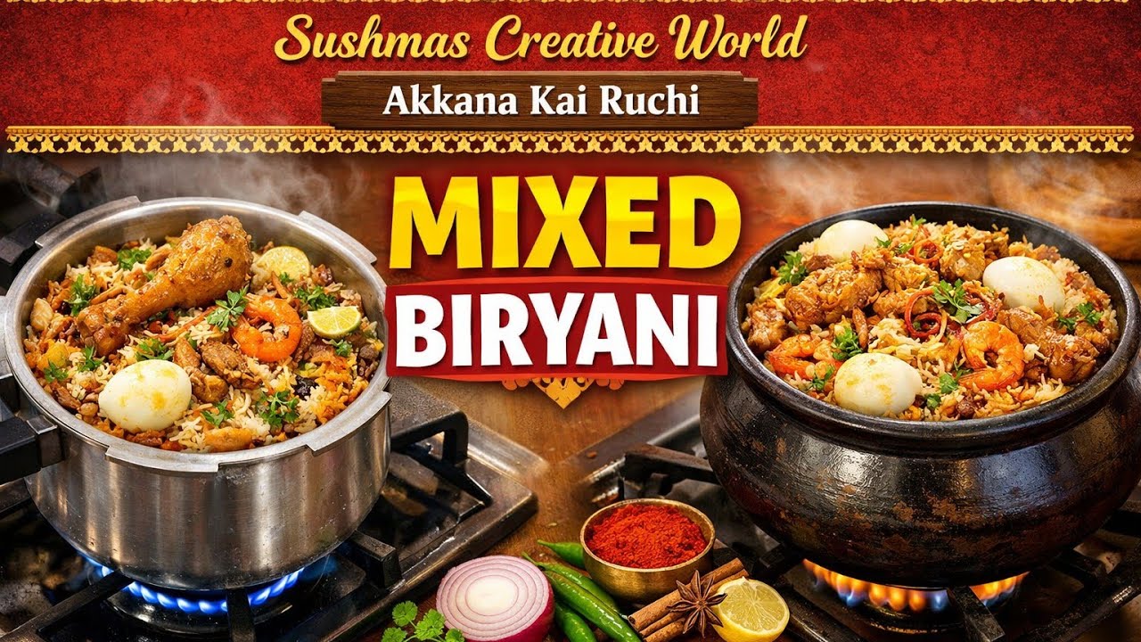 Hotel Style Mixed Biryani at Home | ಅಕ್ಕನ ಕೈ ರುಚಿ