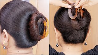 Beautiful Juda Hairstyle For Thin Hair Using Clutcher Simple 2 Minute Tutorial