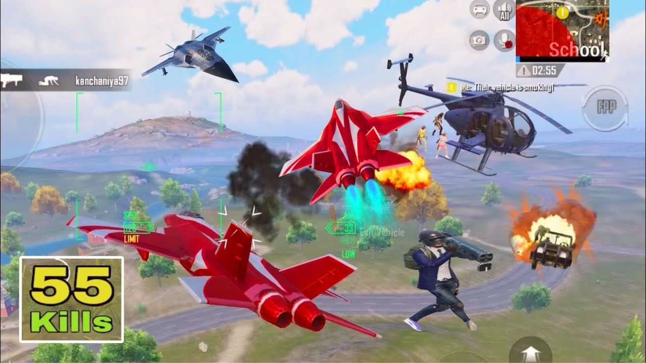 Fighter Jet Attacks💥Wiped full squad😱Campers vs solo me😎