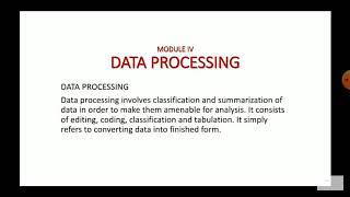 DATA PROCESSING.. PART 1 /RESEARCH METHODOLOGY /MALAYALAM