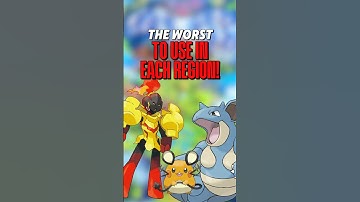 The WORST Pokemon to Use in Each Region!