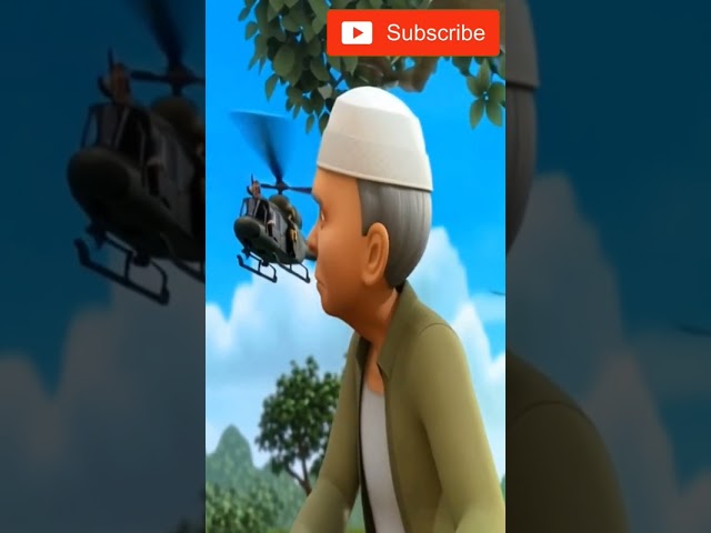 Atok kaget lihat banyak helikopter #upinipin #upinipinselamanya #funny