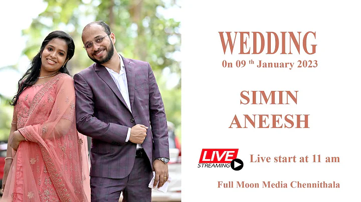 Simin And Aneesh  Wedding Live / 09- 01-2023 / @ 1...