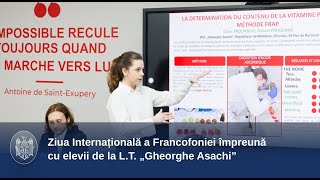 Ziua Internațională a Francofoniei împreună cu elevii de la L.T. „Gheorghe Asachi”