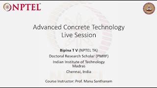 TA session 5 : Advanced Concrete Technology