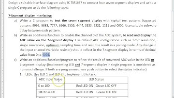Interfacing 7 segment display - MSP 430 - interfacing Design Task