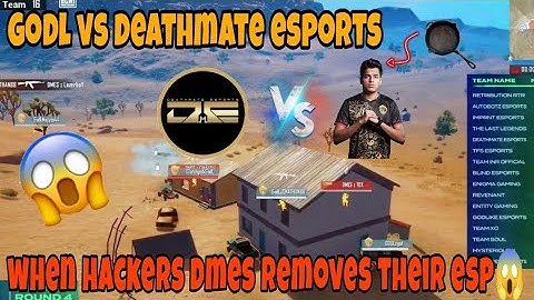 Godl vs deathmate esports 😱 | When hackers DMES removes their esp😡 | Jonathan pan DMES🤬 |