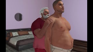 The Magic Touch of Saint Nick : Male Weight Gain Animation