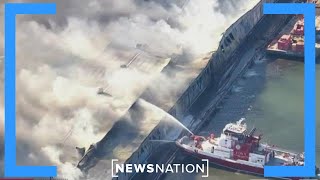8 hurt in fire at NYPD warehouse where evidence is stored | Rush Hour