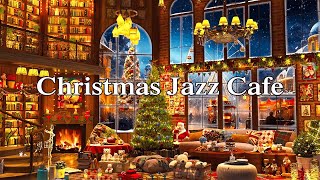 Christmas Ambience in Town?Soft Christmas Jazz Background Music in Warm Bookstore Coffee Shop Space