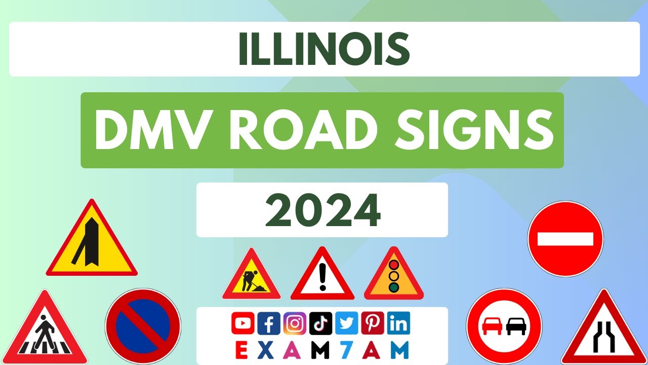 ILLINOIS DMV ROAD SIGN WRITTEN TEST LEARN ROAD SIGNS IN 2024 PASS
