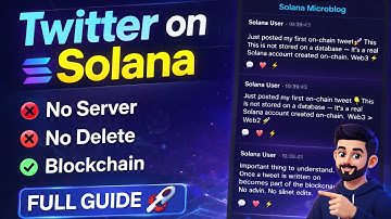 Twitter on Solana Blockchain 🚀 | No Delete, No Server | Full Anchor + PDA + Web3 Masterclass