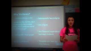 Amber Showers - Persuasive Speech on School Uniforms