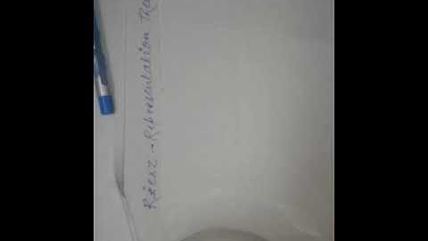 Riesz-Representation theorem