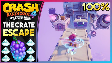 THE CRATE ESCAPE N.VERTED - HIDDEN GEM! ALL GEMS! - Crash Bandicoot 4: It