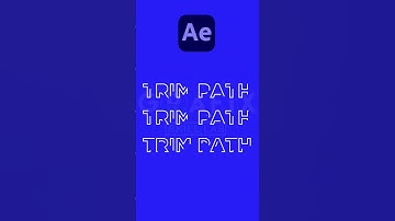 Trim Paths on Text in After Effect #aftereffects #animation #textanimation